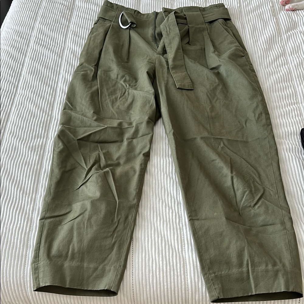 Banana Republic Army Green Trousers w/Belt